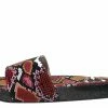 Forever Lines01 Black Red Snake Women's Sandal