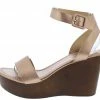 WESTWOOD What's New Lulu01 Rose Gold Open Toe Slingback Ankle Strap Wedge