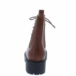 In Touch Gloria204 Cognac Round Toe Lace Up Hiking Boot Boots