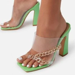 Lemonade What's New Marmela Green Women's Heel