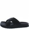 JP What's New Media04 Black Woven Cross Strap Flat Slide Sandal 1 JP What's New Media04 Black Woven Cross Strap Flat Slide Sandal