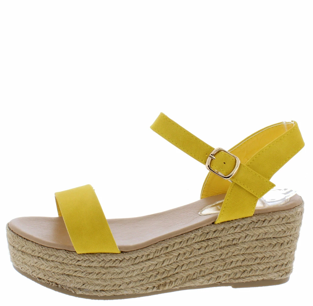 WESTWOOD Melrose02 Yellow Open Toe Slingback Espadrille Wedge 3 WESTWOOD Melrose02 Yellow Open Toe Slingback Espadrille Wedge