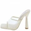 MACHI Minnan Nude Square Open Toe Mesh Mule Heel What's New