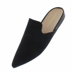 Shoe Republica Miura Black Pointed Toe Loafer Slide On Flat