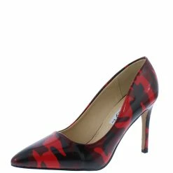 Weeboo What's New Monica4 Camouflage Red Pointed Toe Stiletto Heel