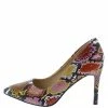 Weeboo What's New Monica4 Snake Multi Red Pointed Toe Stiletto Heel