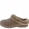 Lemonade Muffin Brown Faux Fur Slide On Lug Sole Slipper Flat
