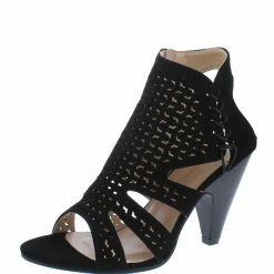 Forever Link Nali6 Black Nubuck Women's Heel