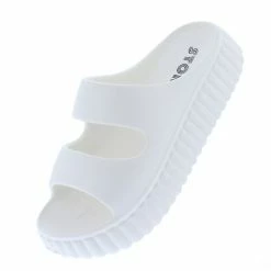 WESTWOOD What's New Noca02 White Cut Out Open Toe Chunky Slide Sandal