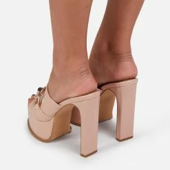 CAPE ROBBIN No Chill Nude Women's Heel Shoes
