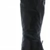 Yoki Ophelia35 Black Pointed Toe Chain Knee High Boot