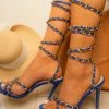 Mata Personalized Blue Women's Heel