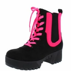 JP Powerful34 Black Neon Pink Women's Boot Boots