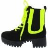 JP Powerful34 Black Neon Yellow Women's Boot