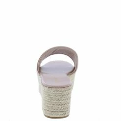 JP Shoes Purchase18 Blush Pleated Open Toe Platform Espadrille Wedge