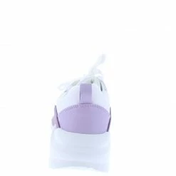 Mata What's New Raiders Lavender Two Tone Lace Up Tapered Sneaker Flat