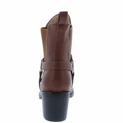 In Touch Salomé136 Cognac Pu Multi Ring Strap Ankle Boot Boots