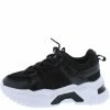 Mata Safe Travel Black Lace Up Low Platform Sneaker Flat What's New