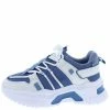 Mata What's New Safe Travel Blue Lace Up Low Platform Sneaker Flat