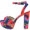 JP What's New Shocking18 Hot Pink Tie Dye Women's Heel