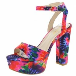 JP What's New Shocking18 Hot Pink Tie Dye Women's Heel