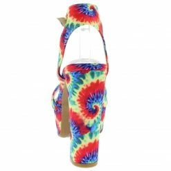 JP What's New Shocking18 Yellow Tie Dye Women's Heel