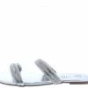 MACHI Soraya Silver Embellished Multi Strap Flat Slide Sandal What's New