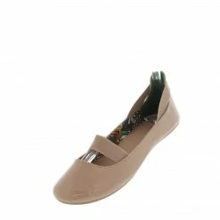 Bamboo What's New Standouts16a Nude Patent Pu Elastic Flat