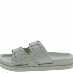 JP Super02 Desert Sage Eva Dual Buckle Strap Flat Slide Sandal