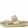 JP Superb37 Gold Quilted Dual Strap Espadrille Slide Wedge 1 JP Superb37 Gold Quilted Dual Strap Espadrille Slide Wedge