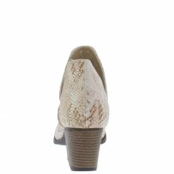 Mata Valentina4 Gold Snake Round Toe Dual Cut Ankle Boot Boots