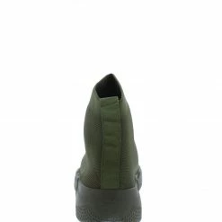 Mata Venice Olive Knit Pull On Tapered Sneaker Boot Boots