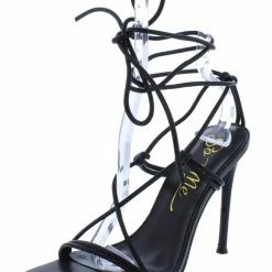 MACHI What's New Vermeer Black Pu Women's Heel