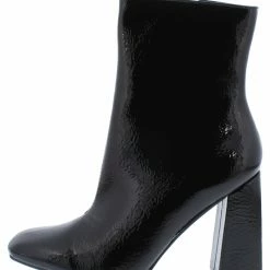 CAPE ROBBIN Toni075 Black Square Toe Block Heel Ankle Boot What's New