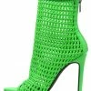 CAPE ROBBIN Weave Green Women's Boot 1 CAPE ROBBIN Weave Green Women's Boot
