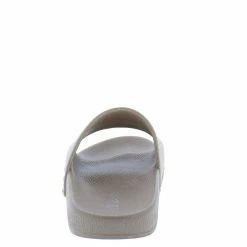 SUP Wind004 Beige Open Toe Slide Flat Sandal