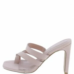 JP Witcher13 Blush Strappy Open Toe Slide On Heel