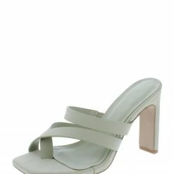 JP What's New Witcher13 Desert Sage Strappy Open Toe Slide On Heel